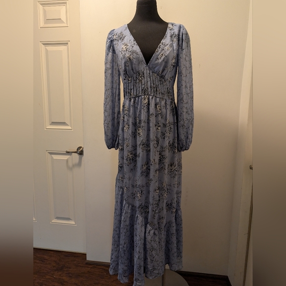 Forever 21 Dresses & Skirts - Floral Blue Dress- Forever 21